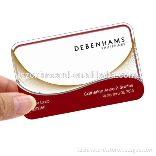 PVC Memership VIP business Card With Icd Signature bar